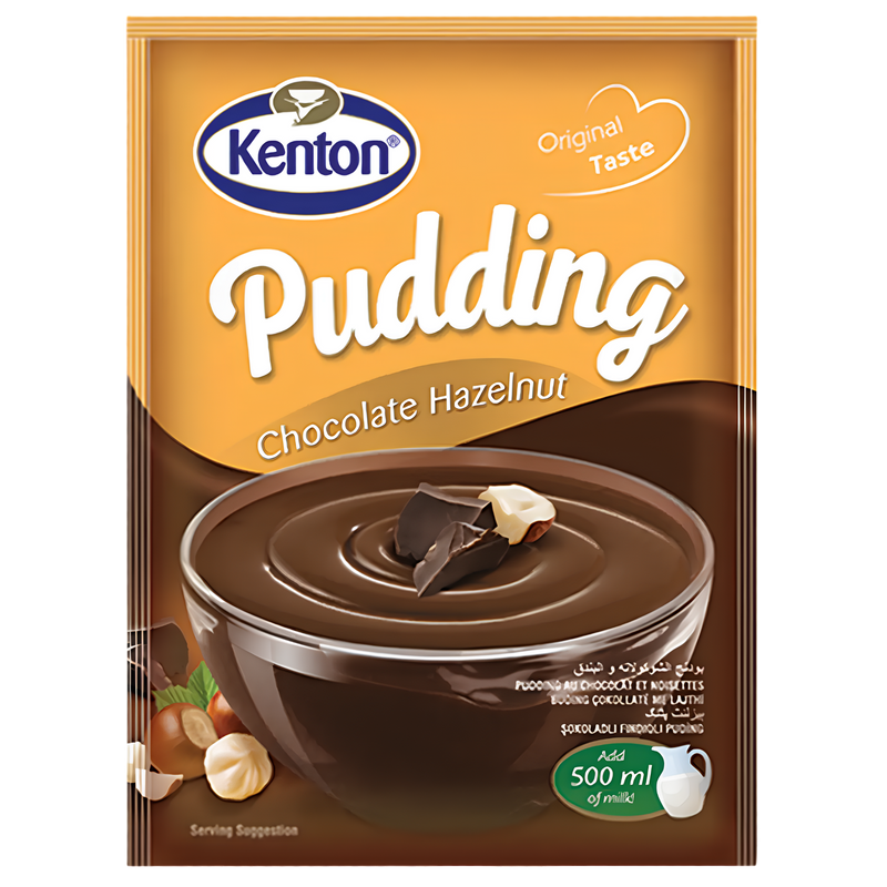 Kenton Pudding Chocolate & Hazelnut 99p PM 12x100g dimarkcash&carry