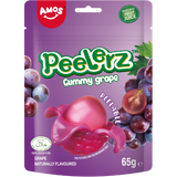 Amos Peelerz Gummy ( Halal ) Grape 12x65g dimarkcash&carry