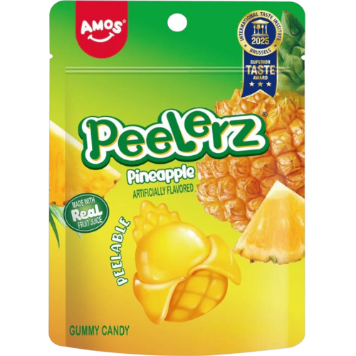 Amos Peelerz Gummy Pineapple Candy 12X65G dimarkcash&carry