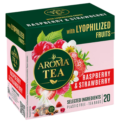 Aroma Tea With Dried Raspberries/Strawberries 10X40G