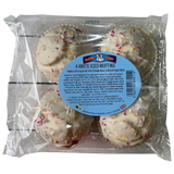 Baker Boys 4 White Iced Muffin Cakes dimarkcash&carry