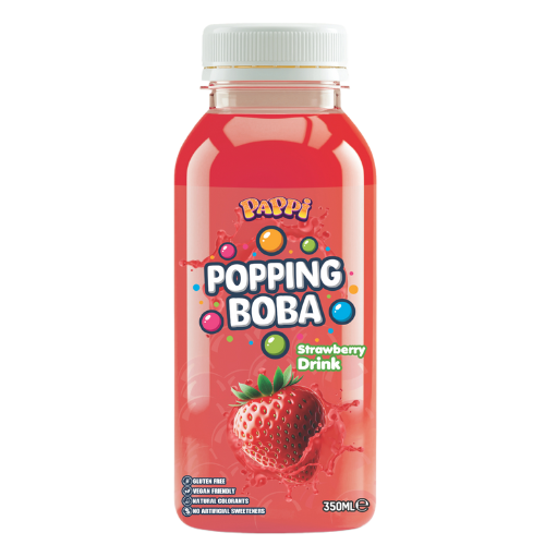 Pappi Strawberry Boba Tea 15X350Ml dimarkcash&carry