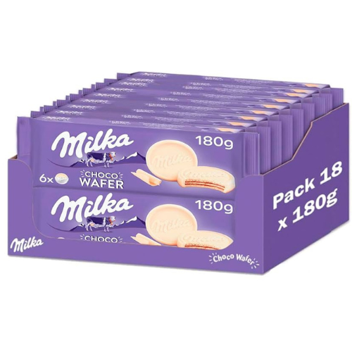 Milka Choco Wafer White 18X180G dimarkcash&carry