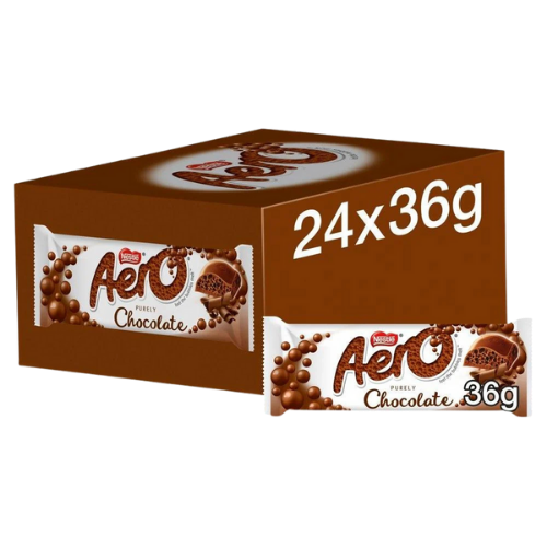 Aero Bubbly Milk Chocolate Bar 24X36G dimarkcash&carry