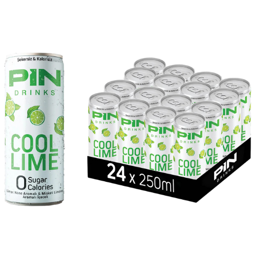 Pin Drinks Cool Lime Can 24X250Ml dimarkcash&carry