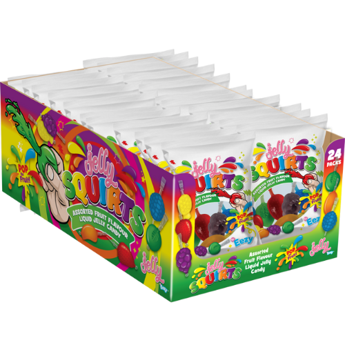 Jelly Squirts - Fruit Flavour Liquid Jelly 24x272g dimarkcash&carry