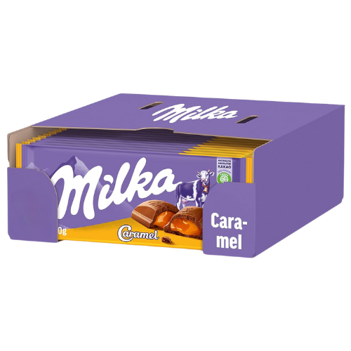 Milka Caramel Chocolate Bar 23X100G dimarkcash&carry