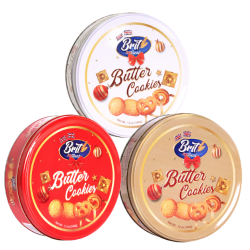 Brit Treat Selection Pack-3 Colors Tins 12X340Gm dimarkcash&carry