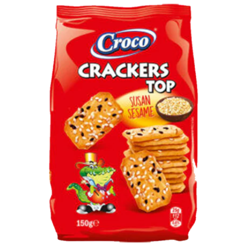 Croco Top Sesame Crackers 12X150G