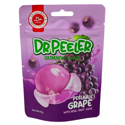 Dr Peeler Gummy Grape Candy (Halal) 12X65G dimarkcash&carry