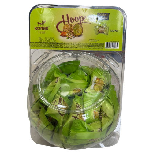Konak Hoop Dubai Wafer Balls 50X10G dimarkcash&carry