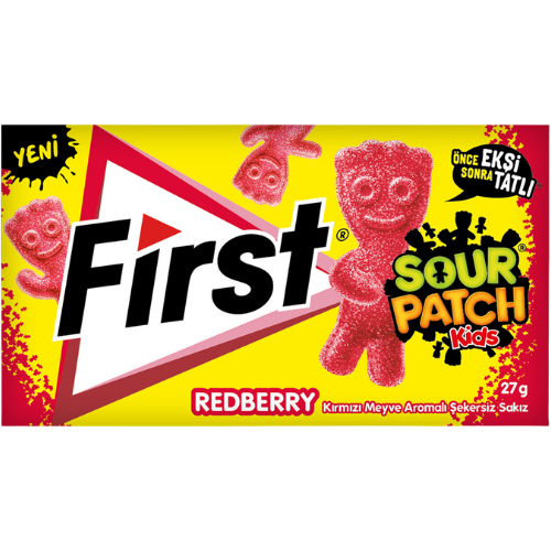 First Sour Patch *Redberry* Chewing Gum 12X27g dimarkcash&carry