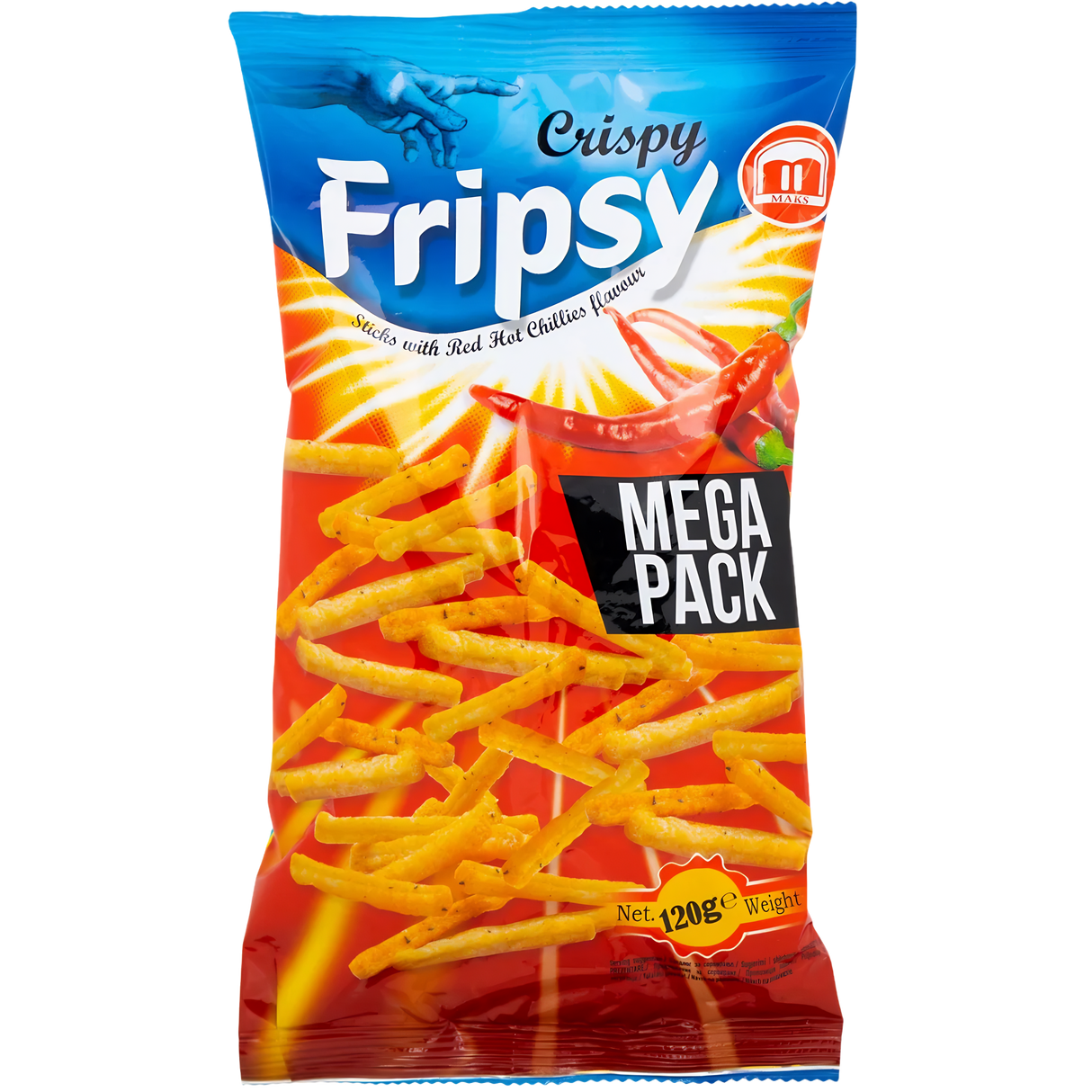 Fripsy Crispy Paprika Chilli Sticks 12x120g dimarkcash&carry