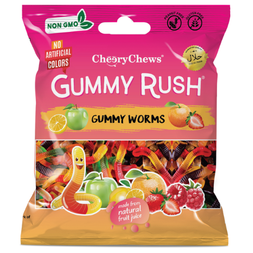 Gummy Rush Gummy Worms 12X90G dimarkcash&carry