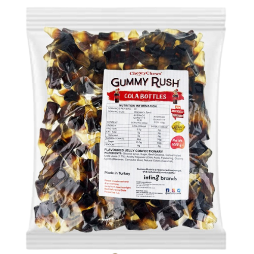 Gummy Rush Cola Bottles 12X1Kg dimarkcash&carry