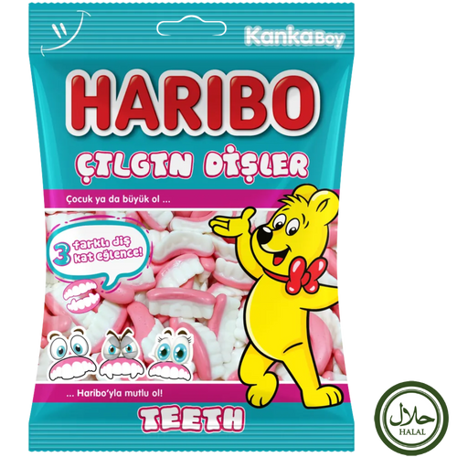 Haribo Halal Teeth 24x80g HALLOWEEN dimarkcash&carry