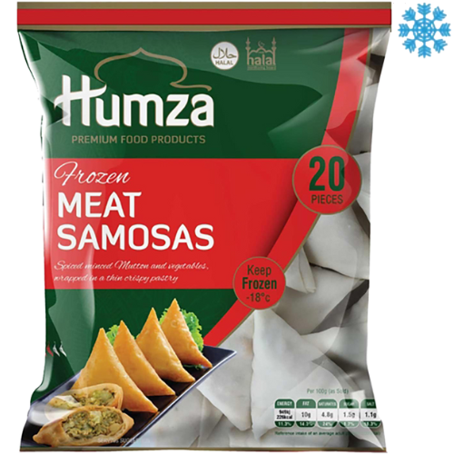 Humza Meat Samosa 10X650G (20 Pieces) - Collection Only Frozen Product dimarkcash&carry