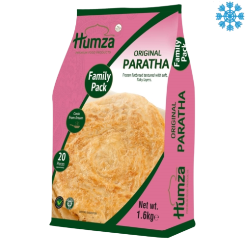 Humza Paratha Plain (Family Pack) 6X1600G - Collection Only Frozen Product dimarkcash&carry