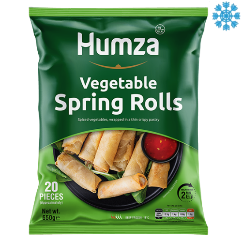 Humza Veg Roll 10X650G (20 Pieces) - Collection Only Frozen Product dimarkcash&carry