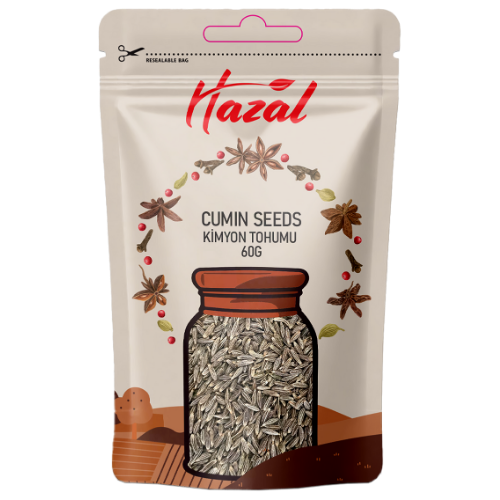 Hazal (521) Cumin Seeds 8X60G dimarkcash&carry