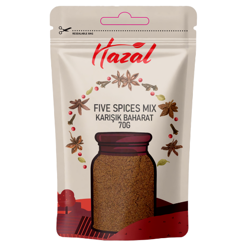 Hazal (526) Five Spice Mix 8X70G dimarkcash&carry