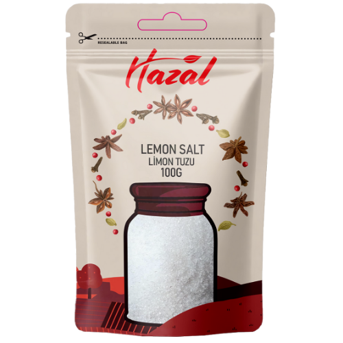 Hazal (539) Lemon Salt Fine 8X100G dimarkcash&carry
