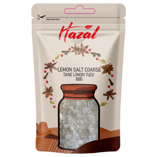Hazal (540) Lemon Salt Coarse 8X80G dimarkcash&carry