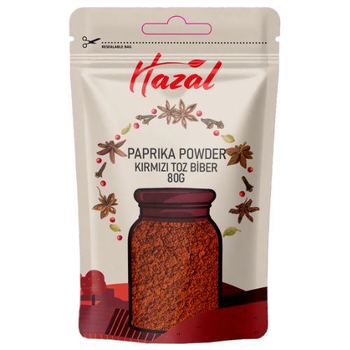 Hazal (555) Paprika Powder 8X80G dimarkcash&carry