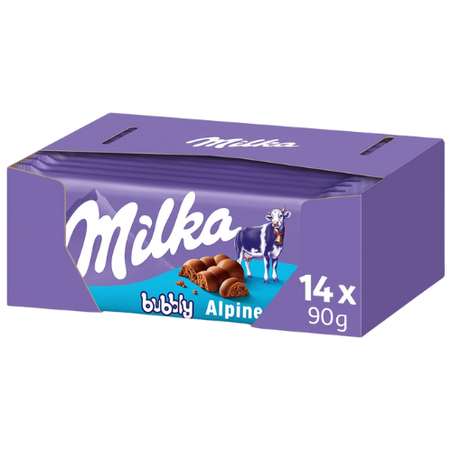 Milka Bubbly Milk 14X90G dimarkcash&carry