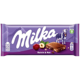 Milka Raisin And Nuts Chocolate Bar 23X90G dimarkcash&carry