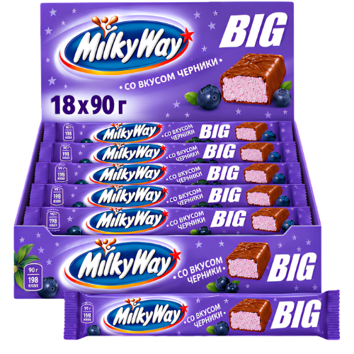 Milkyway Blueberry 18x90g dimarkcash&carry