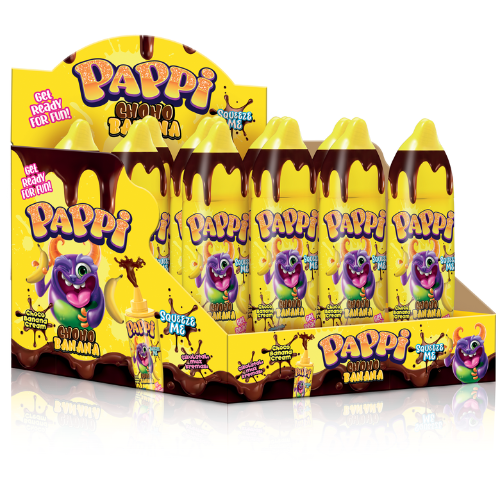 Pappi Choco Banana Squeezy 12X50Ml dimarkcash&carry