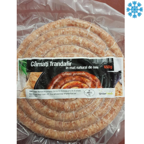 Carnati Trandafir / Trandafir Sausages Frozen 10X650G - Collection Only Frozen Product dimarkcash&carry