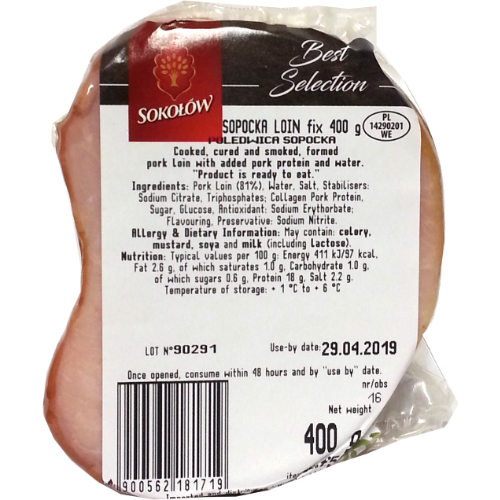 Sokolow Sopocka Loin 400G (SINGLE) dimarkcash&carry