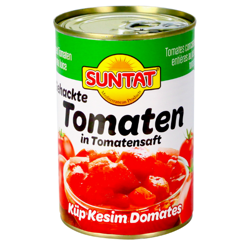 Suntat Chopped Tomato Concentrated (Tin) 12X400G dimarkcash&carry