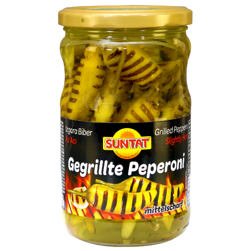 Suntat Grilled Greek Pepper Pickles 12X660Cc dimarkcash&carry