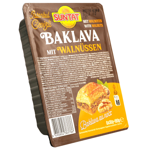 Suntat Baklawa With Walnuts 10X180G dimarkcash&carry