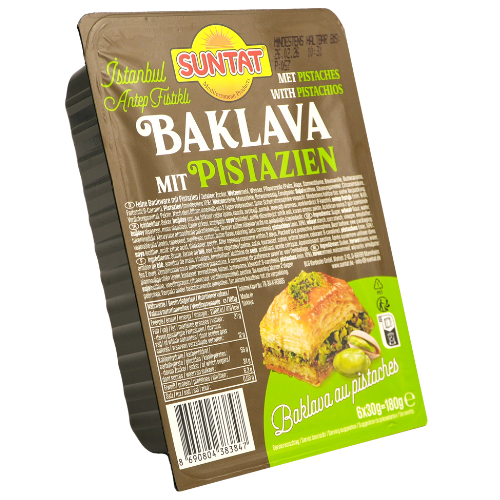 Suntat Baklawa With Pistachios 10X180G dimarkcash&carry