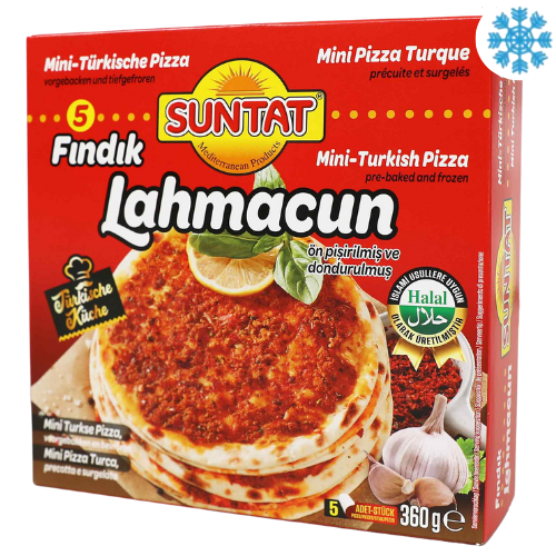 Frozen Suntat Mini Turkish Pizza (Findik Lahmacun) 15X360G - Collection Only Frozen Product dimarkcash&carry
