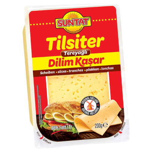 Suntat Sliced Tilsiter Cheese 12x200g