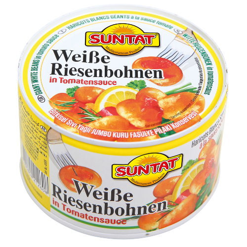 Suntat RM Giant White Beans in Tomato Sauce 12x400g