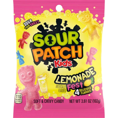 Sour Patch Lemonade Fest Peg Bag 12X102G(3.61Oz)