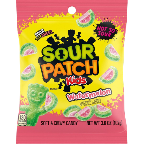 Sour Patch Kids Watermelon 12X102G(3.6Oz) (Bag)