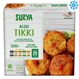Surya Aloo Tikki (20 Pieces) 12X500G - Collection Only Frozen Product dimarkcash&carry