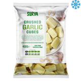Surya Iqf Crushed Garlic 10X400G - Collection Only Frozen Product dimarkcash&carry