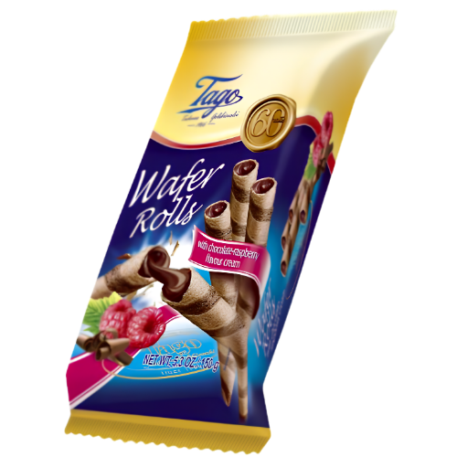 Tago Roll Wafers Raspberry 12x150g dimarkcash&carry
