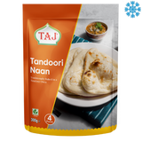 Taj Tandoori Naan 12X300G (4Pcs) - Collection Only Frozen Product dimarkcash&carry
