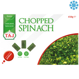 Taj Chopped Spinach 6X450G - Collection Only Frozen Product dimarkcash&carry