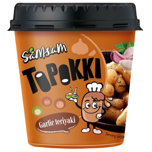 Topokki Korean Rice Cake *Garlic Teriyaki* 6x120g dimarkcash&carry