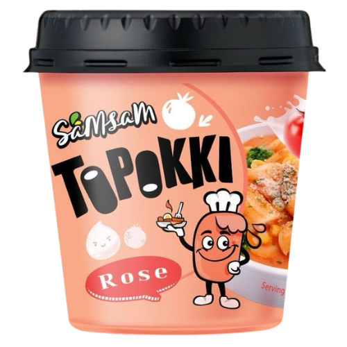 Topokki Korean Rice Cake *Rose* 6x120g dimarkcash&carry